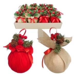 Ukras Božićna kuglica 10cm 41-129000	12kom 