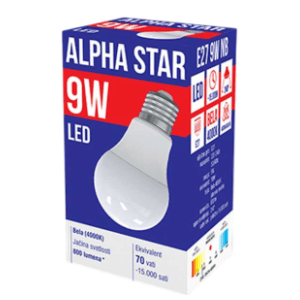 ALPHA STAR LED sijalica E27 9W