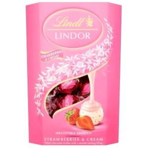 Bombonjera LINDT Lindor strawberry cream 200g