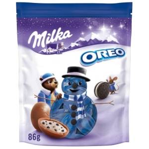Čokoladne bombone MILKA Xmas Oreo 86g