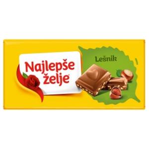 Čokolada ŠTARK Najlepše želje lešnik 90g