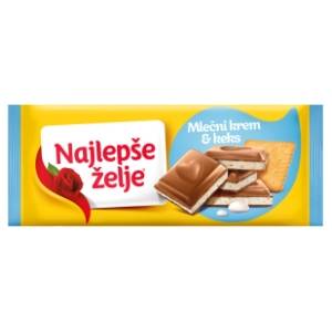 Čokolada ŠTARK Najlepše želje mlečni krem 185g