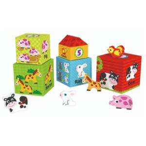 Drvene kocke farma TOOKY TOY