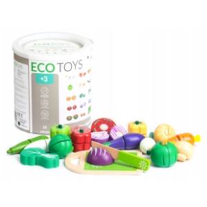 Drveno povrće ECO TOYS 20kom