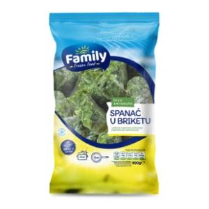 FAMILY spanać u briketima 900g