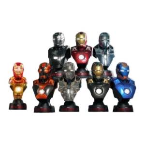 Figura Iron Man 3 busts deluxe set series 2 SIDESHOW TOYS 8kom