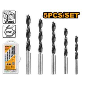 INGCO AKDB5055 5-delni set burgija za drvo