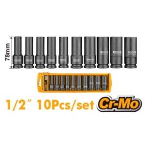 INGCO HKISSD12102L 10-delni set udarnih nasadnih ključeva