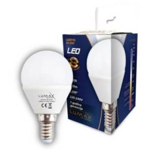 LUMAX LED sijalica P45 6W 3000K
