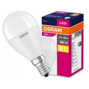OSRAM LED sijalica lopta E14 7W (60W) 2700K