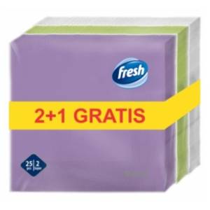 Salvete FRESH Pastel 2sloja 25kom 2+1 gratis
