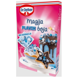 Ukras za tortu DR. OETKER Magija plavih boja 70g