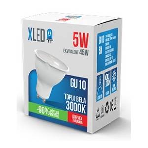 XLED LED sijalica GU10 5W 3000K
