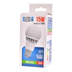 XLED LED sijalica toplo bela E27 15W 3000K