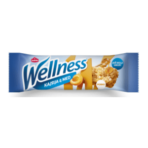 Žitni bar WELLNESS med kajsija 23g