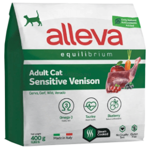 ALLEVA Equilibrium sensitive adult hrana za mačke divljač 400g