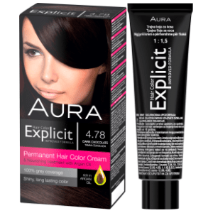 AURA Explicit farba za kosu 4.78 tamna čokolada