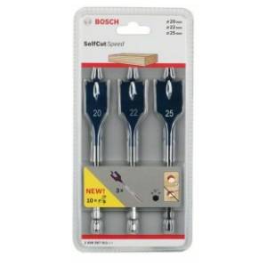 BOSCH 3-delni set pljosnatih burgija Self Cut Speed 2608587011