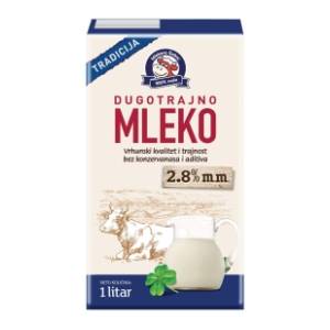 Dugotrajno mleko MLEKARA ŠABAC 2,8%mm 1l