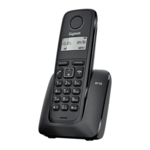 GIGASET A116 crni bežični fiksni telefon