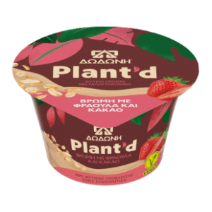 Grčki ovseni jogurt DODONI Plant kakao i jagoda 150g