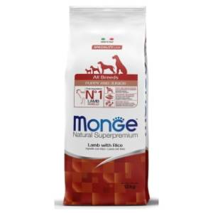 MONGE All breeds puppy jagnjetina i pirinač 12kg