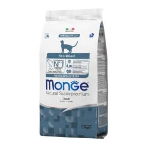 MONGE Cat sterilised monoprotein hrana za mačke pastrmka 1,5kg