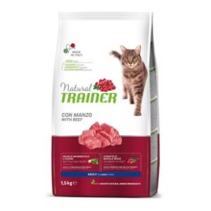 NATURAL TRAINER Adult hrana za mačke govedina 1,5kg