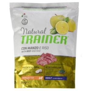 NATURAL TRAINER Adult hrana za pse govedina i pirinač 800g