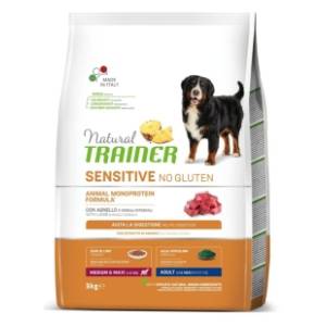 NATURAL TRAINER Sensitive hrana bez glutena jagnjetina 3kg