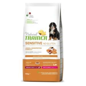 NATURAL TRAINER Sensitive maxi puppy bez glutena losos 12kg