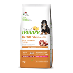 NATURAL TRAINER Sensitive maxi puppy bez glutena pačetina 12kg