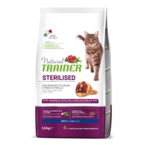 NATURAL TRAINER Sterilised hrana za mačke šunka 1,5kg