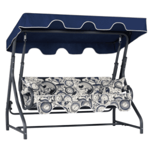 Baštenska ljuljaška trosed HANAH HOME Ruta 7 dark blue cream