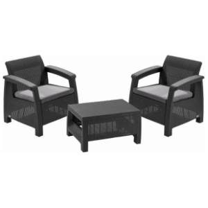 Baštenski set KETER Corfu weekend CU 223250 grafit