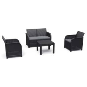 Baštenski set KETER Rosalie 2 seater CU 249561 grafit