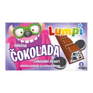 Čokolada LUMPI drobljeni keks 93g