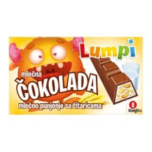 Čokolada LUMPI žitarice 80g