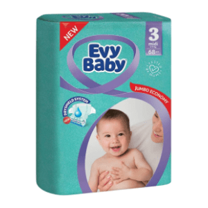 EVY BABY pelene 3 midi 68kom