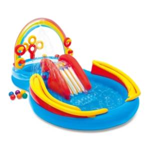 INTEX dečiji bazen 297x193x135cm Rainbow Ring Play Center