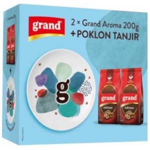 Kafa GRAND Aroma 2x200g + poklon tanjir