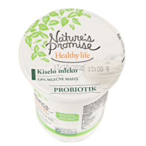 Kiselo mleko NATURE'S PROMISE probiotik 2,8%mm 180g