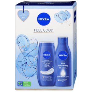NIVEA set Feel good (gel za tuširanje i mleko za telo 250ml)