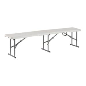Sklopiva klupa DENIS 32-342000 bela 183 x 28 x 43 cm