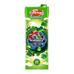 Voćni sok NECTAR Family borovnica koktel 1,5l