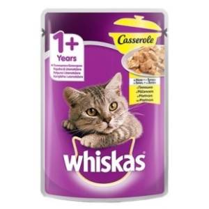 WHISKAS Casserole hrana za mačke piletina 85g