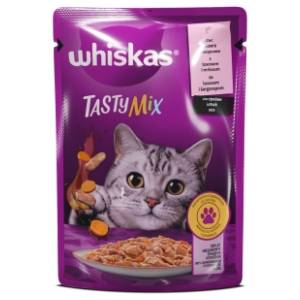 WHISKAS Tasty mix hrana za mačke losos 4x85g