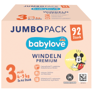 BABYLOVE pelene premium JP 3 midi 92kom