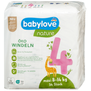 BABYLOVE pelene nature 4 maxi 34kom