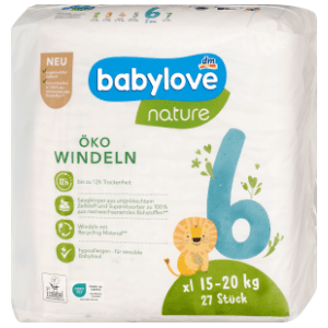 BABYLOVE pelene nature 6 XL 27kom